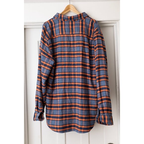 Brixton Bowery Flannel shirt in Slate Blue - Picture 3 of 7